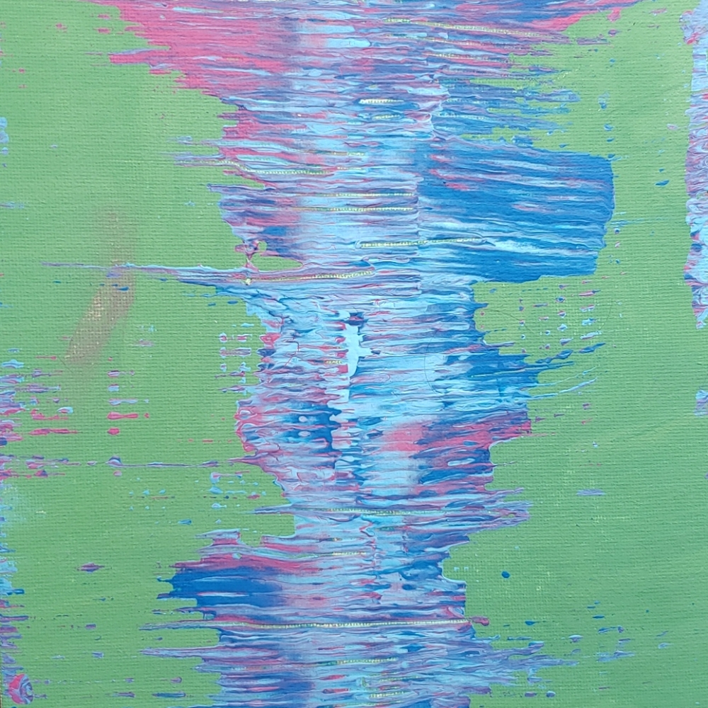 Hand Crafted Wall Art Acrylic Painting- Spring Colors!